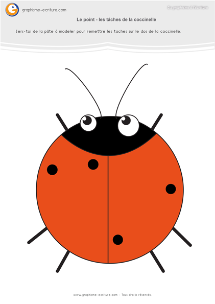 graphisme-petite-section-maternelle- le-point-les-taches-de-la-coccinelle-couleur 