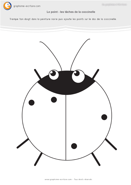  graphisme-petite-section-maternelle- le-point-les-taches-de-la-coccinelle-noir-blanc