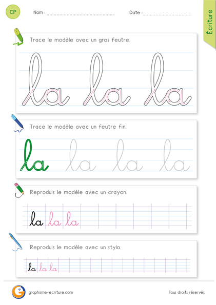 fiche-graphisme-ecriture-cp-ecrire-le-mot-la-minuscule-cursive