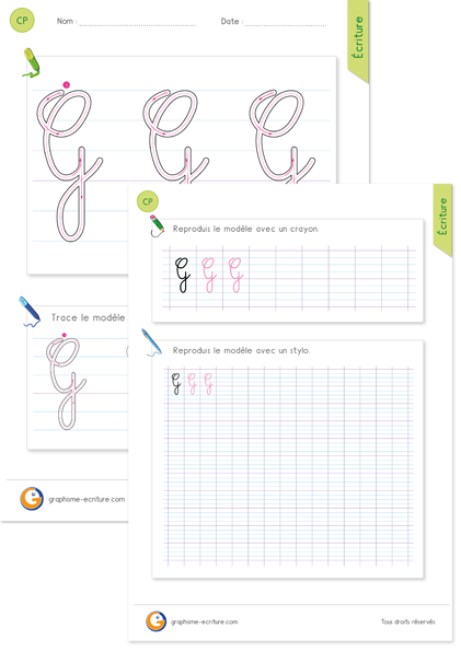 exercice-fiche-graphisme-écriture-cp-ce1-écrire-la-lettre-G-majuscule-en-cursive