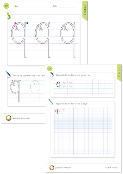 exercice-fiche-graphisme-écriture-cp-ce1-écrire-la-lettre-Q-majuscule-en-cursive