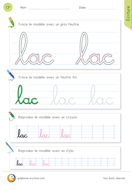 fiche-graphisme-ecriture-cp-ecrire-le-mot-lac-minuscule-cursive