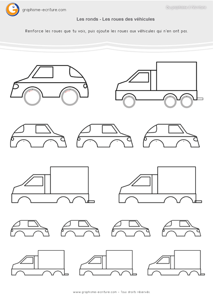 graphisme-maternelle-les-ronds-roues-de-vehicules