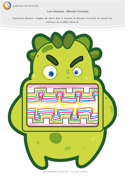 exercice-fiche-graphisme-écriture-moyenne-section-ms-créneaux-miamiam-croctout