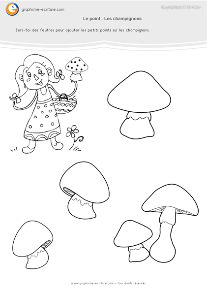 graphisme-maternelle-les-points-les-champignons