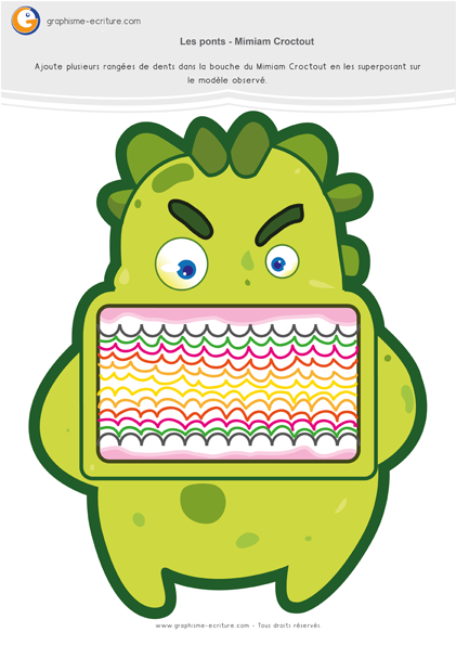 exercice-fiche-graphisme-écriture-moyenne-section-ms-les-ponts-a-l-endroit-a-l-envers-dents-du-croctout