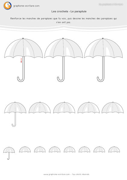 exercice-fiche-graphisme-écriture-moyenne-section-ms-les-crochets-manches-des-parapluies