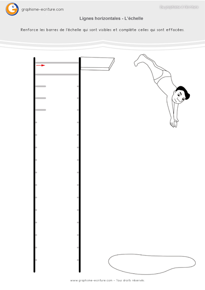 graphisme-maternelle-la-ligne-horizontale-lignes-horizontales-barres-de-l-échelle