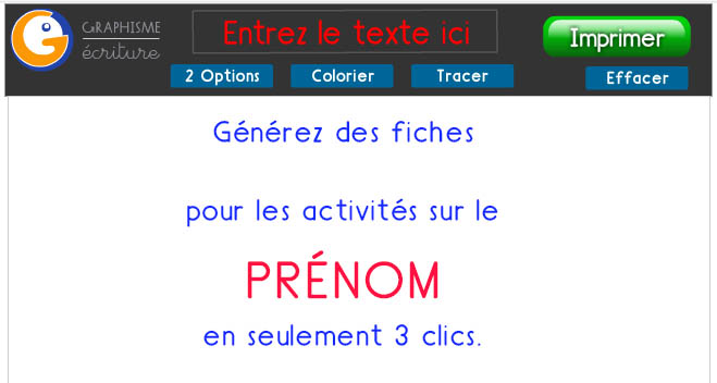 generateur fiches pour apprendre à écrire son prenom