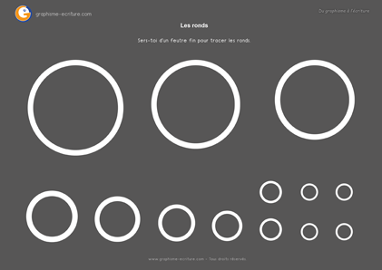 Activité Graphisme GS Les ronds - PDF Fiche à plastifier 2