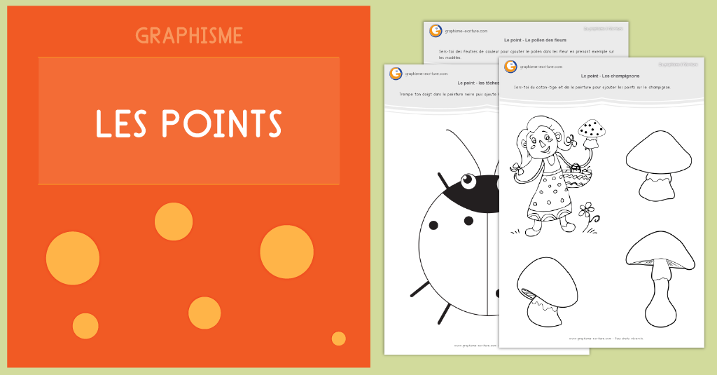 Graphisme Maternelle au CP Les points - PDF Fiche Graphisme les points