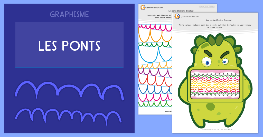 Graphisme Maternelle Ponts à l’endroit et ponts à l’envers