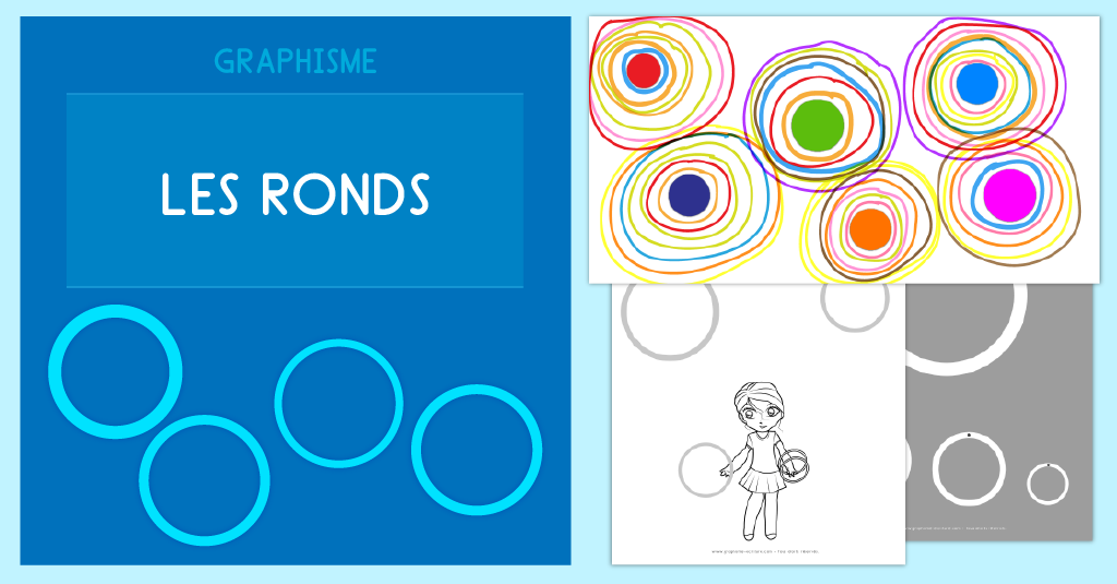 Graphisme Maternelle Les ronds - Exercice Maternelle PS MS GS CP